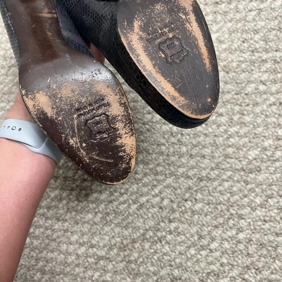 Stuart weitzman  silver metallic heels size 7 - Picture 5 of 10